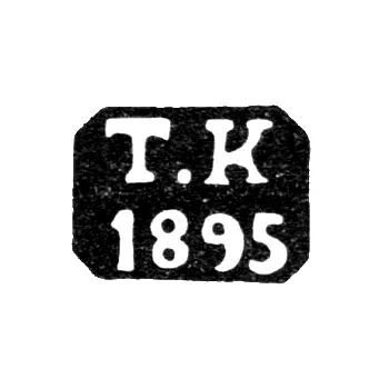 Unknown Assay Master - Initials "T.K" - 1895-1897