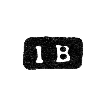 Master's Mark of Johan Bergström - Leningrad - initials "IB"