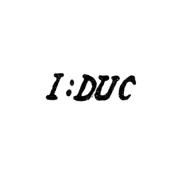 Master's Mark of Duc Jean Jacques - Leningrad - initials "I:DUC"