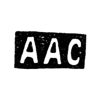 Master's Mark of Anna Akimovna Stolyarova - Moscow - initials "AAS" - 1883-1900