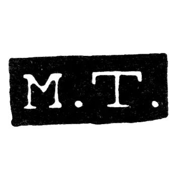 Master's Hallmark of Takkinen Mikhail - Leningrad - initials "M.T."
