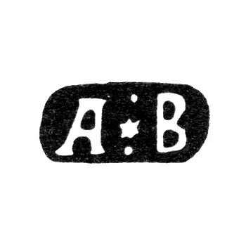 Maker's Mark of Vasilyev A. - Moscow - initials "A:V" - 1858-1863