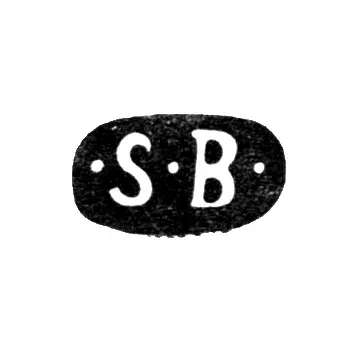 Hallmark of an Unknown Master from Narva - Initials "SB" - 18th Century