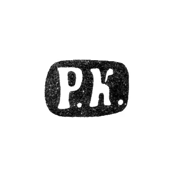 Maker's Mark of Master Kokhun Robert - Leningrad - initials "R.K." - 1874-1883
