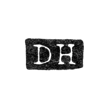 Master's Mark of Hekkinen Daniel Edward - Leningrad - initials "DH"