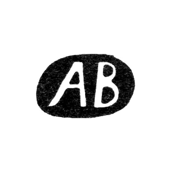 Master's Mark of Vasilyev A. - Moscow - initials "AV" - 1858-1863