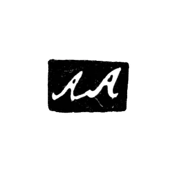 Master's Mark of Andrey Astrakhantsev - Moscow - initials "AA" - 1821-1845