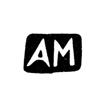 Master's Mark of Aleksandr Grigorievich Moskvin - Moscow - initials "AM" - 1908-1917