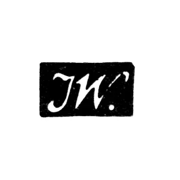Master's Mark of Yakov Viberg - Moscow - Initials "JW." - 1829-1852