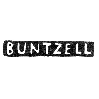 Клеймо мастера Бунтцель Якоб - Ленинград - инициалы "BUNZELL"