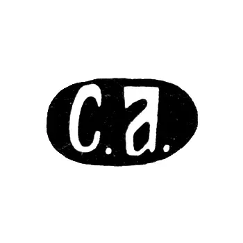 Master's Mark of Agafonov Sergei Ivanovich - Moscow - initials "S.A." - 1870-1897