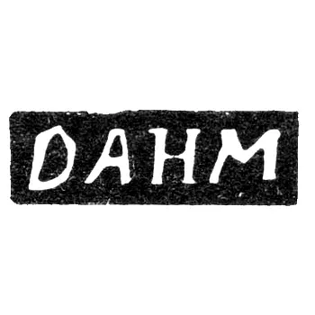 Maker's Mark of Master Danm I. - Vilnius - initials "DANM" - 1791-1808