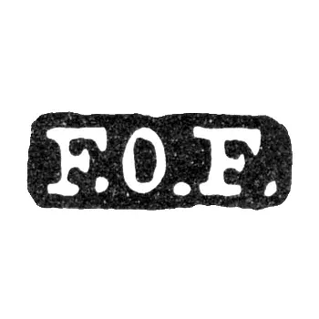 Клеймо мастера Фагерстрем Франц Оскар - Ленинград - инициалы "F.O.F."