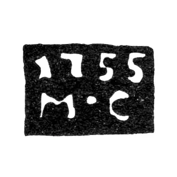 Assay Master's Mark of Yaroslavl - Mikhail Serebrennikov - initials "M-S" - 1735-1766