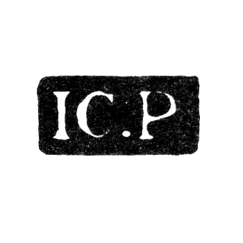 Master's Mark of Pragst Ivar Christian - Leningrad - initials "IC.P"