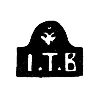 Master's Mark of Buntzel Johann Theodor - Leningrad - initials "I.T.B" and double-headed eagle