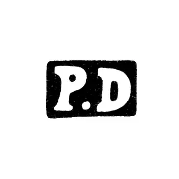 Клеймо неизвестного мастера Елгавы (Митава) - инициалы "P.D" - 1855 г.