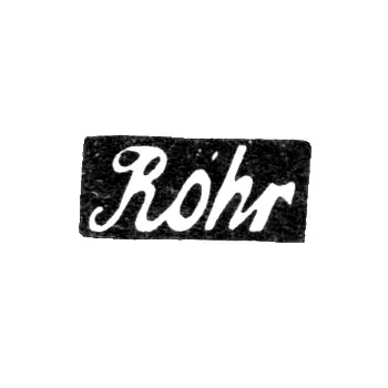 Master's Mark of Rohr L. (Rohr L.) - Vilnius - initials "Rohr" - 1807-1837