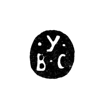 Клеймо неизвестного мастера Каменец-Подольска - инициалы "УВС" - 18 век