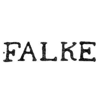 Master's Mark of Falke Johann Erikson - Leningrad - initials "FALKE"