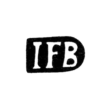 Maker's Mark of Johann Friedrich Brandt - Riga - Initials "IFB"