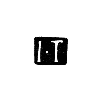 Mark of an Unknown Kazan Master - Initials "I-T" - 1847