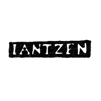 Master's Mark of Jantzen Christian Andreas - Leningrad - Initials "IANTZEN"