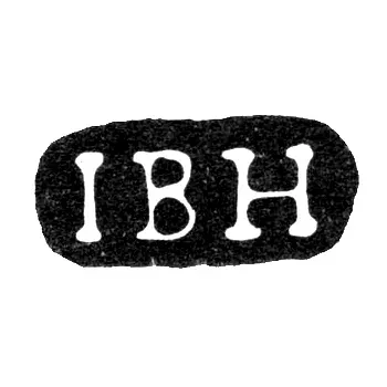 Maker's Mark of Herz Johann Bernhard - Leningrad - initials "IBH"