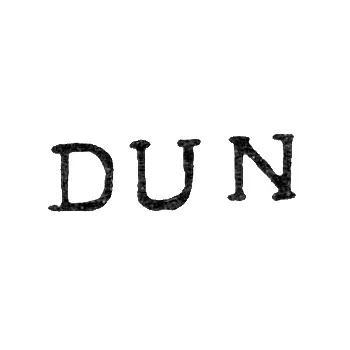 Master's Mark of Georg Duns - Leningrad - initials "DUN"