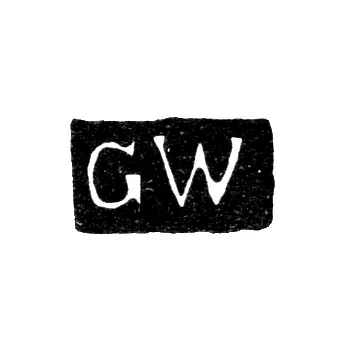 Master's Mark of Gustav Weiss - Leningrad - Initials "GW" - 1782-1791
