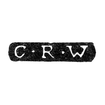 Master's Mark of Karl Reinhold Witting - Leningrad - initials "C-R-W"