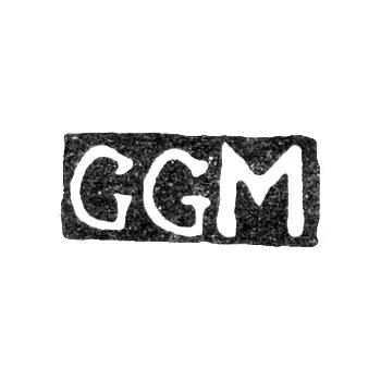 Maker's Mark of Master Müller Karl Gustav - Leningrad - initials "GGM"