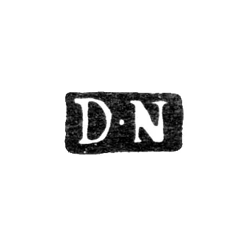 Клеймо мастера Неплин Давид - Ленинград - инициалы "D-N"