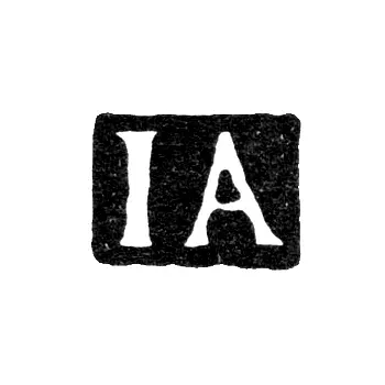 Maker's Mark of Master Akkerblom Johann Heinrich - Leningrad - initials "IA"