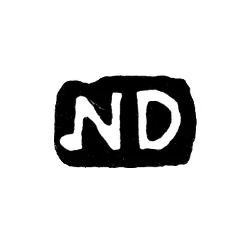 Master's Mark of Dom Nikolai - Leningrad - initials "ND"