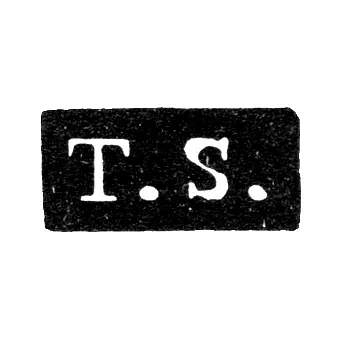 Master's Mark of Sokhka Thomas - Leningrad - initials "T.S."