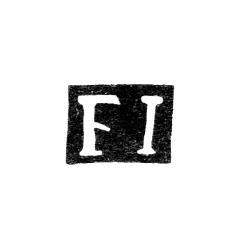 Клеймо мастера Икленевич Франциск (Iclenievic Franciscus) - Вильно - инициалы "FI" - 1787-1820 гг.