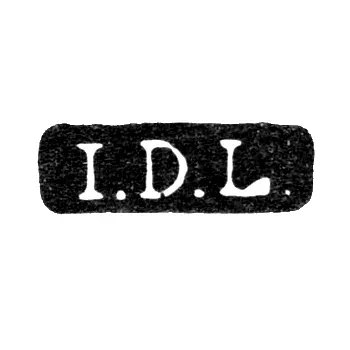 Клеймо мастера Линдквист Иоганн Дидрих - Ленинград - инициалы "I.D.L."