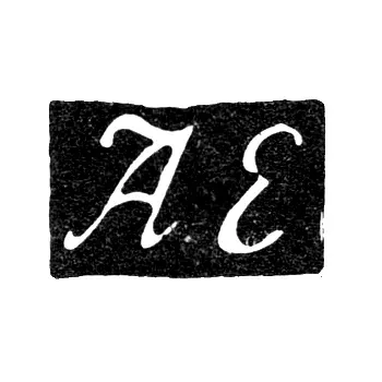 Hallmark of an Unknown Master from Polotsk - Initials "AE" - 1858