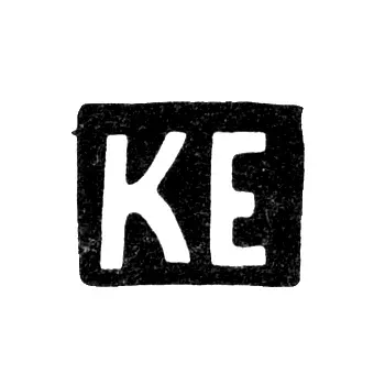 Hallmark of an Unknown Master from Kalinin (Tver) - Initials "KE" - 1867