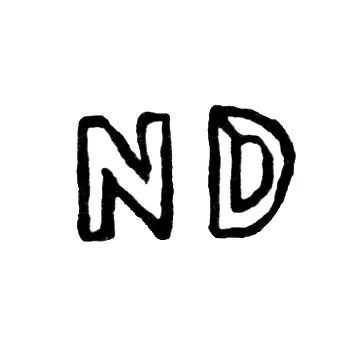 Клеймо мастера Дом Николай - Ленинград - инициалы "ND"