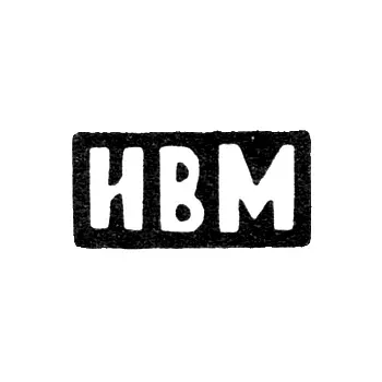 Maker's Mark of Master Mazov Ivan Vasiliev - Krasnoe Village - initials "IVM" - 1898