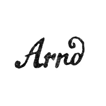 Master's Mark of Arnd Johann Hellwing - Leningrad - initials "Arnd"