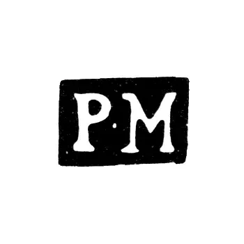 Master's Mark of Mikhailov Roman - Moscow - initials "R-M" - 1742-1778