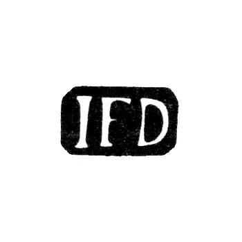 Maker's Mark of Master Dorsch Johann Friedrich - Riga - initials "IFD"