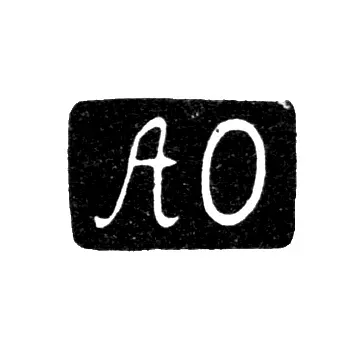 Hallmark of an Unknown Master from Arkhangelsk - Initials "AO" 1867