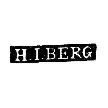 Master's Mark of Berg Heinrich Johann - Leningrad - initials "H.I.BERG" - 1795-1823
