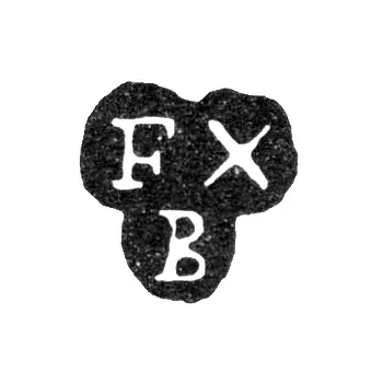 Клеймо мастера Будде Жан Франсуа - Ленинград - инициалы "FXB"