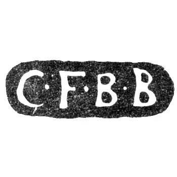 Master's Mark of Bredenberg Carl Frederik - Leningrad - Initials "C-F-B-B"