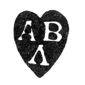 Клеймо мастера Вавилов Алексей Ларионов - Москва - инициалы "АВ Л"
